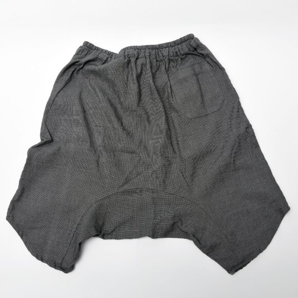 MARRAKSHI LIFE Men's Linen drop crotch harem shorts - Picture 3 of 9